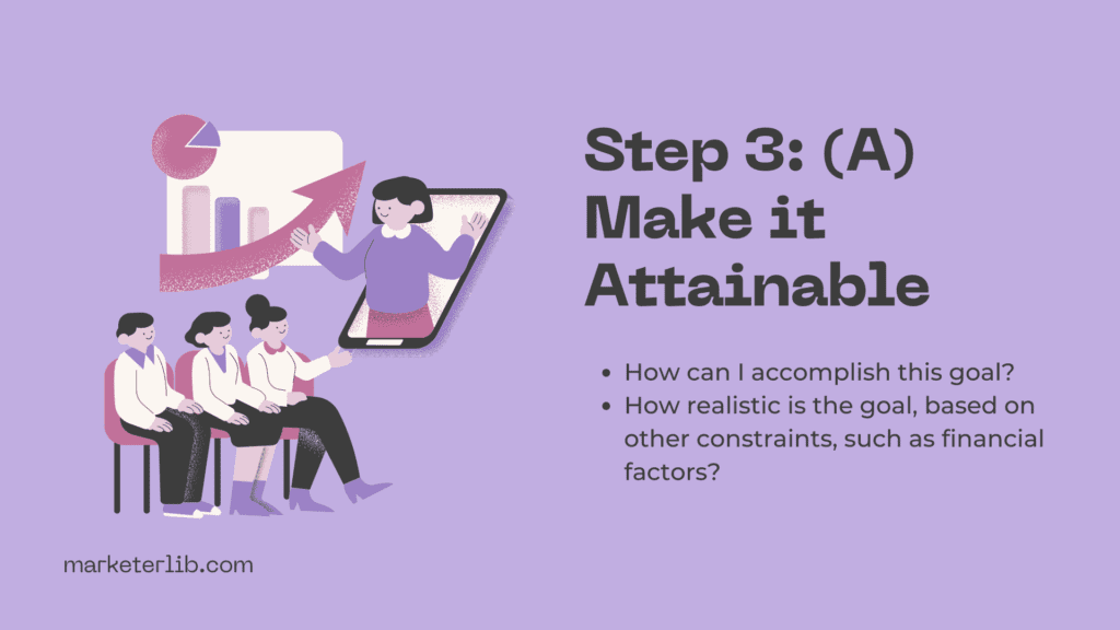 Step 3: (A) Make it Attainable - SMART goals